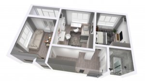 2,5к 55,03кв.м. с готовым ремонтом ЖК Новое Оренбуржье