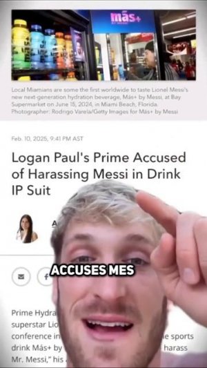 Lionel Messi vs. Logan Paul beef #footballnews