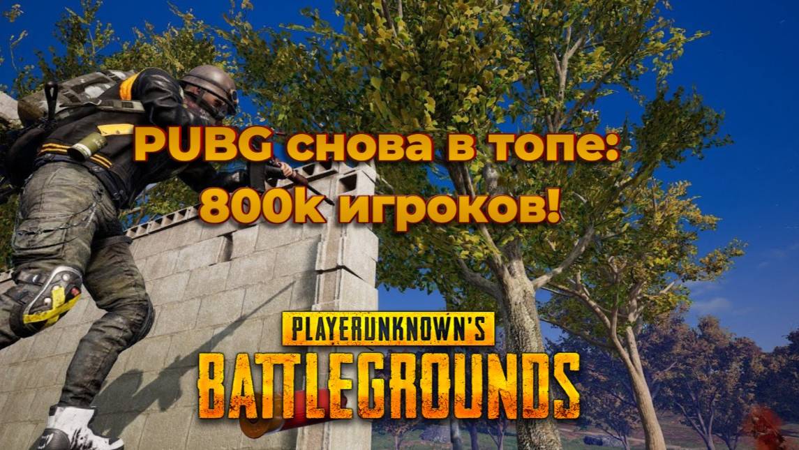 PUBG снова в топе: 800k игроков!