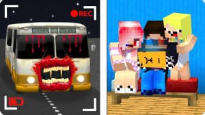 🚌МЫ ЗАСНЯЛИ АВТОБУС ПОЖИРАТЕЛЬ НА СКРЫТЫЕ КАМЕРЫ В МАЙНКРАФТ! ШЕДИ MINECRAFT