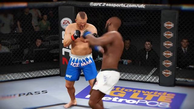 EA UFC 2 - Knockout Mode - Liddell VS Jones смотреть онлайн
