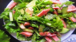 Салат с ветчиной