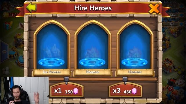 Rolling 20000 Gems For Grimfiend Lady Leo Plus Dupes Castle Clash смотреть онлайн