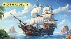 Маленькие художники: Рисуем корабль- Детский образовательный мультфильм