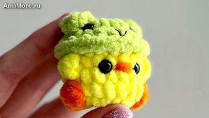 Амигуруми: схема Микро уточка | Игрушки вязаные крючком