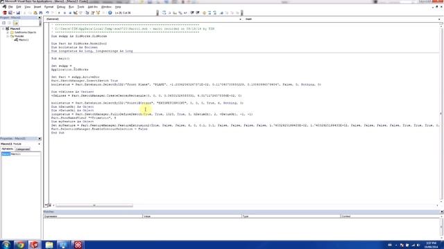 SOLIDWORKS - Introduction to Macros