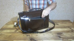 Кожаный портфель ручной работы