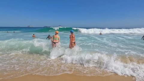 Восхитительный пляж Бразилии. Рио Де Жанейро. 2025 .4К Видео.