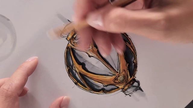 Готическая бусина. Процесс создания.