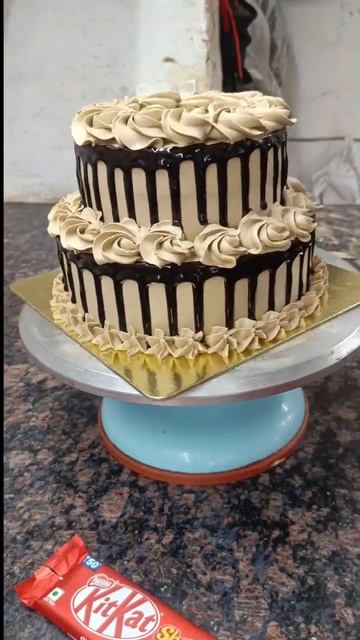 Double Stree Chocolate cake ( KitKat 🍫 cake) Cake Recipe)#shortsviral #ytshorts #shorts #shortvideo