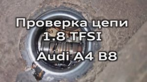 Состояние цепи ГРМ Audi A4 B8 (1.8 TFSI CDHB) / Condition of the timing chain A4B8 1.8 TFSI