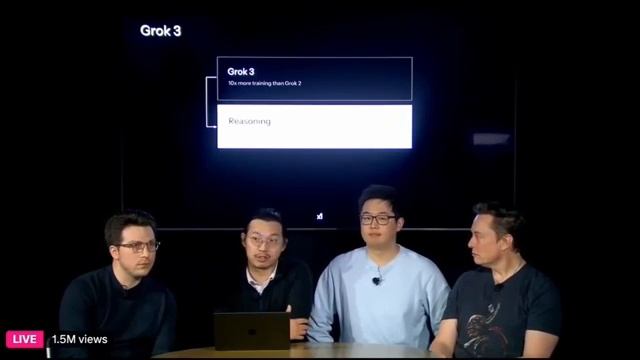 Презентация Илоном Маском Grok 3