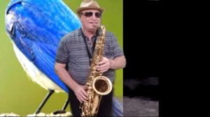 ГОлубая канарейка на саксофоне