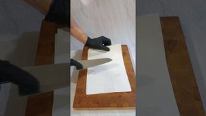 Кухонный нож со сложной геометрией