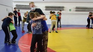 Тренировка секции греко-римской борьбы Ильин И В