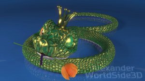 Анимация змейки в виде восьмёрки к 8 Марта!