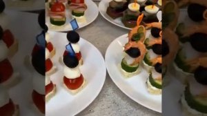 6 видов канапе на праздничный стол😘🔥