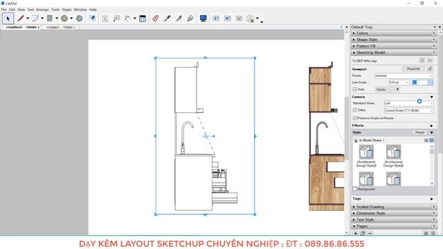 HƯỚNG DẪN SỬ DỤNG LAYOUT SKETCHUP | Bài 1: SketchUp Model trong Layout
