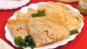 Блины с сыром и овсянкой