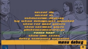 Дебаг Меню и Меню Дебаг в GTA III (Debug Menu and Menu Debug in GTA III)