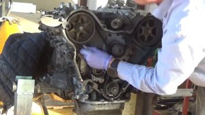 Крайслер 300м 3,5. Установка ремня ГРМ без приспособы для распредвала.