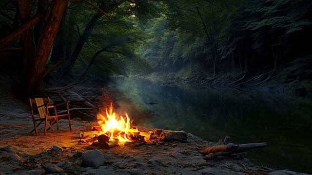 Костёр В Лесу