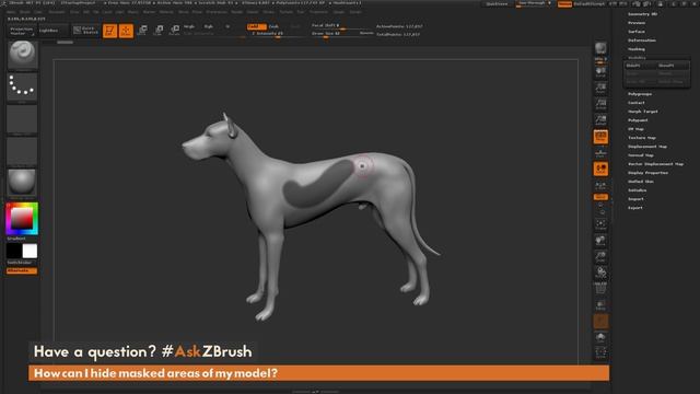 #AskZBrush: “How can I hide masked areas of my model?”