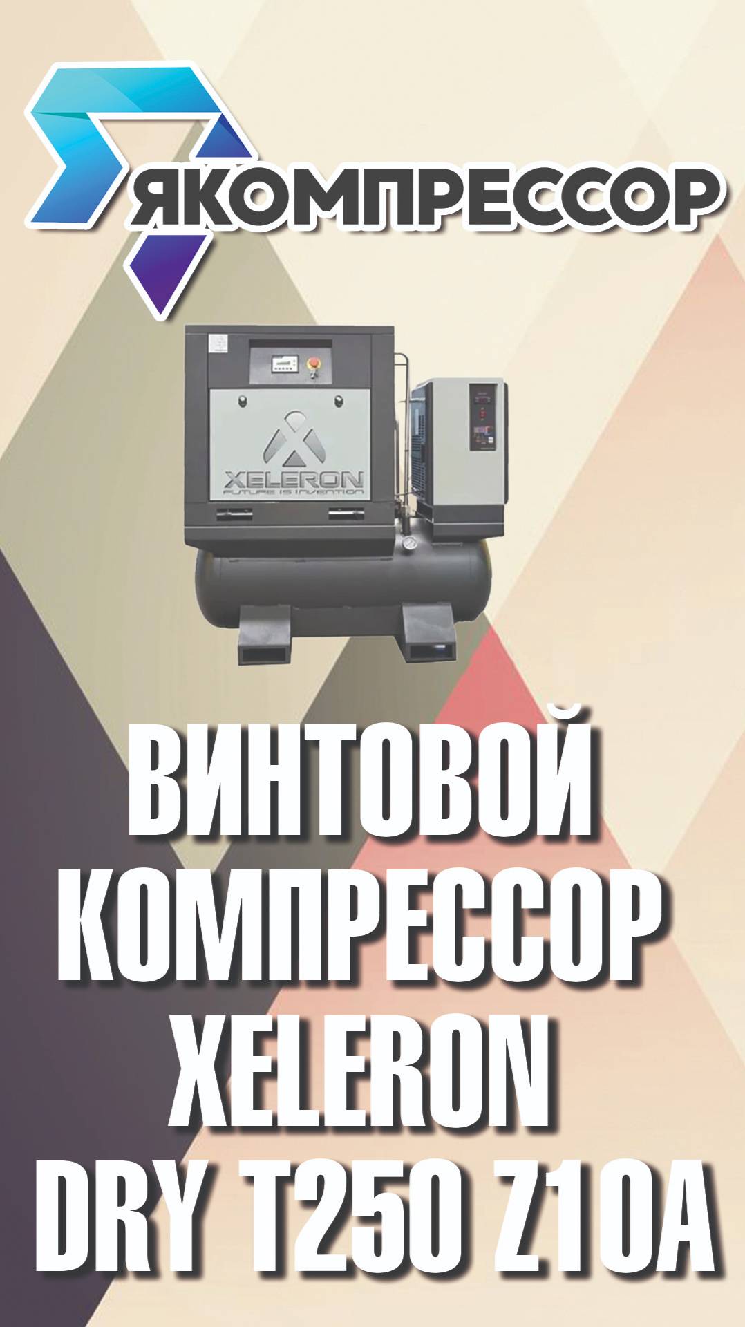 Винтовой компрессор Xeleron Dry T250 Z10A. #москва #купить #доставка #установка #казань #омск #уфа