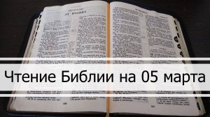 Чтение Библии на 05 Марта: Псалом 64, Евангелие от Марка 8, Числа 11, 12