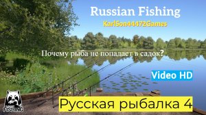 Русская рыбалка 4 / Почему рыба не попадает в садок? / Video HD