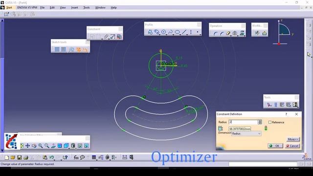 CATIA V5 Tutorials for Beginners : Sketcher : Exercise 4