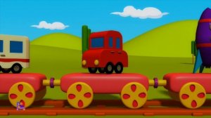 Транспортный поезд, лучшие обучающие видео для детей от Боб Поезд