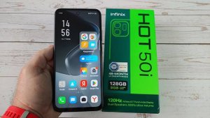 Распаковка Infinix Hot 50i
