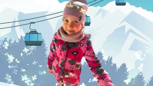 Настя Матвей и Полина учатся кататься на коньках
