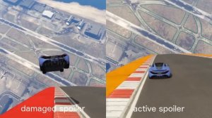Spoilers add downforce