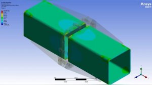 Analysis of the calculation of a steel flange connection in ANSYS