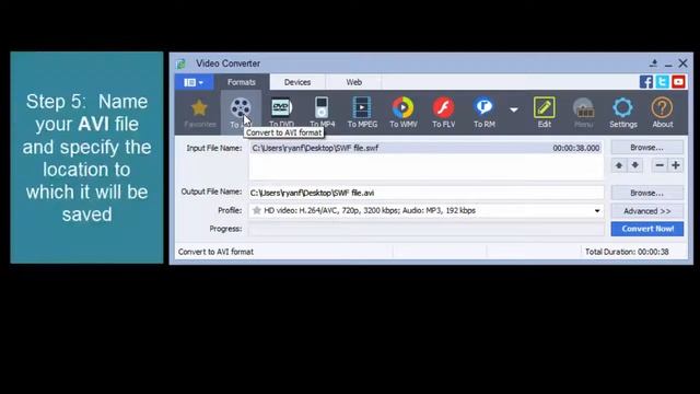 How to Convert SWF to AVI смотреть онлайн
