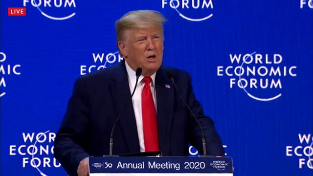Donald Trump addresses US trade with China at the World Economic Forum in Davos смотреть онлайн