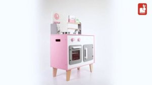 Kuchnia drewniana duża z akcesoriami Macaron