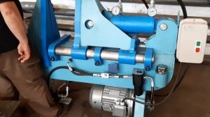 Станок для производства витков шнека. Демонстрация рабочего образца