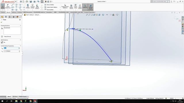BOUNDARY SURFACE TUTORIAL - using the boundary surface tool in SolidWorks! смотреть онлайн
