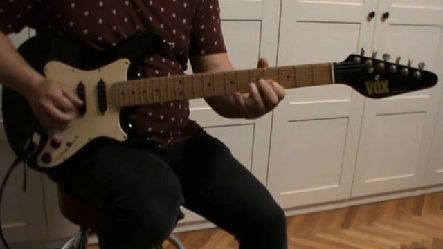 Vox Standard 25 model 3500 guitar 1982 Japan Matsumoku soundcheck смотреть онлайн