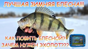 ЛУЧШАЯ блесна на ОКУНЯ 👍 МАРОПЕДКА ловит ВСЕГДА 💪 Как ловить блесной??? Окунь в эхолоте CALYPSO!