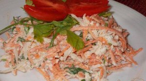 Салат из дайкона и моркови