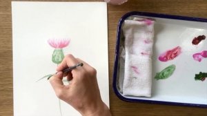 Painting How To: Pink Thistle