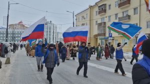 Шествие народных мастеров Республики Саха в национальной одежде 05 марта 2025 г. #якутск #саха