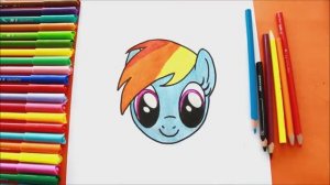 Как нарисовать Радугу Дэш Rainbow Dash из My Little Pony Рисовать Шаг за шагом Легко