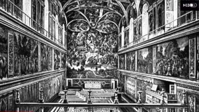 Картина Мікеланджело Буонарроті "Створення Адама" смотреть онлайн