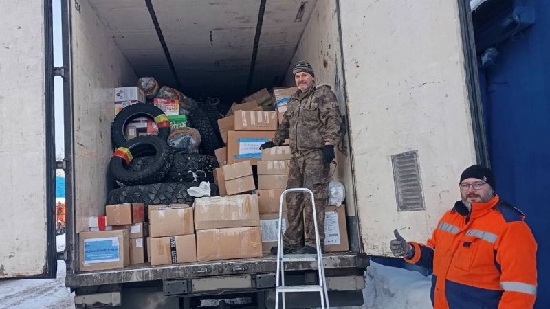 10 тонн гумгруза отправлено в зону СВО