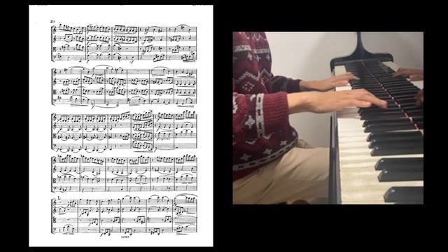 [Score Reading Practice #34] Brahms: String Quartet No.1 Op.51-1 4th mov.